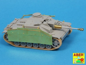 Aber 72A11 Osłony boczne do Sturmgeschutz III (wczesne) / Side skirts for Sturmgeschutz III (Early model) 1/72 – imagen 3