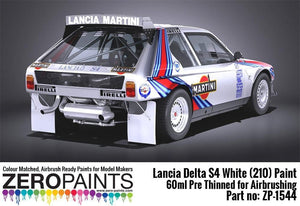 Zero Paints ZP-1544 Lancia Delta S4 Rally 1986 Monte Carlo Rally White (210) Paint 60ml – image 2
