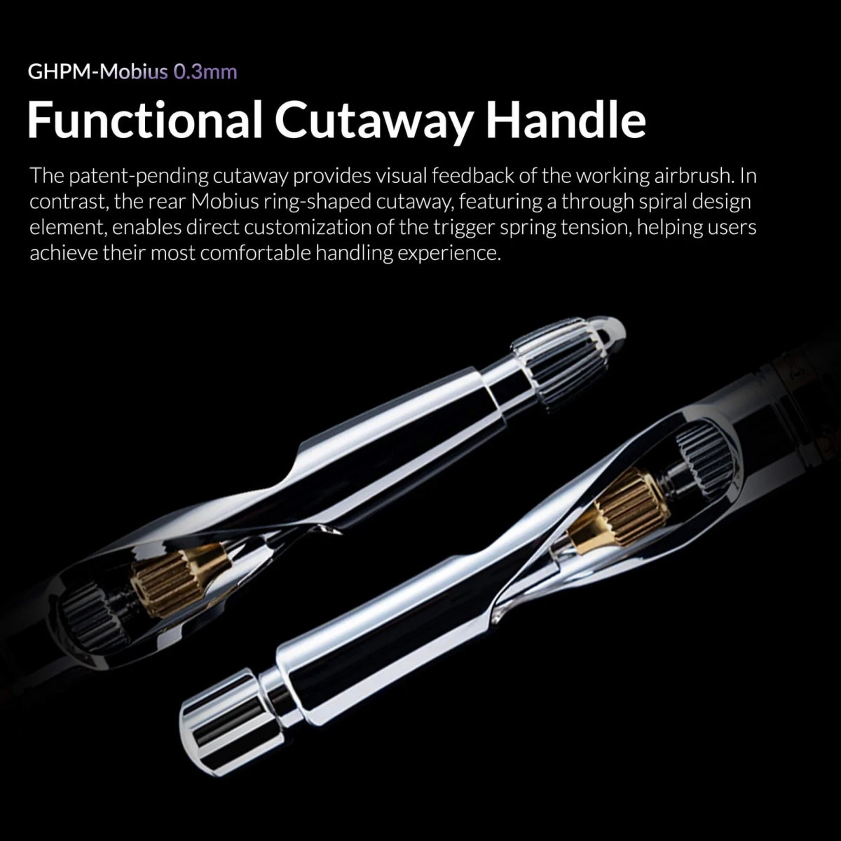 Gaahleri 40867 Premium Series GHPM-Mobius 0,3 mm Airbrush