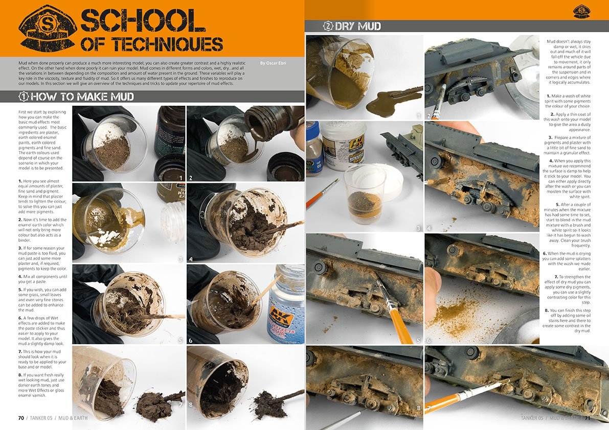 AK Interactive AK4823 TANKER 05: MUD &amp;amp; EARTH (English) – immagine 2