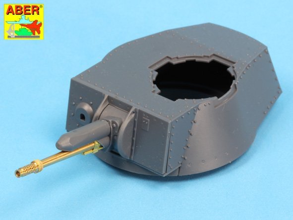 Aber 35L-108 3,7cm KwK.34(t) or vz. 34 barrel for Pz.35(t) tank 1/35 – imagen 11