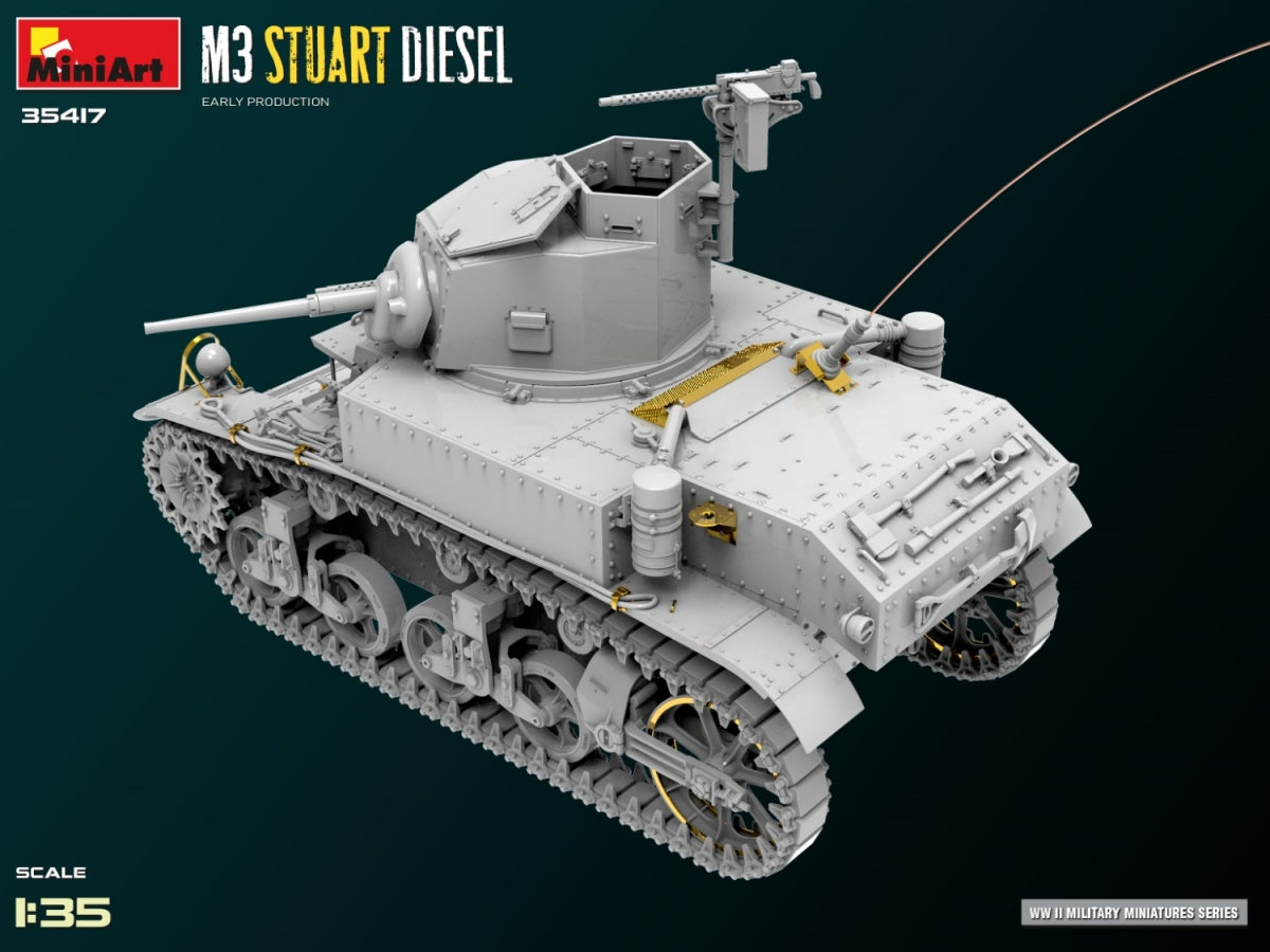 MiniArt 35417 M3 Stuart Diesel Early Production 1/35 – imagen 10