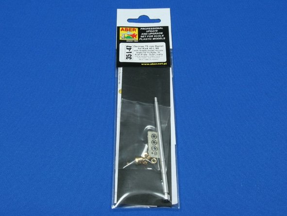 Aber 35L-047N German 75mm barrel for Kwk 40 L/48 with middle model muzzle brake for Pz.Kpfw. IV, Ausf.H late - Ausf.J early 1/35 – immagine 3
