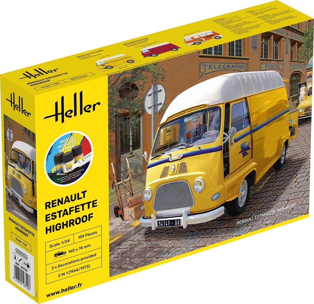 Heller 56740 Renault Estafette Highroof - Starter Kit 1/24 – immagine 2