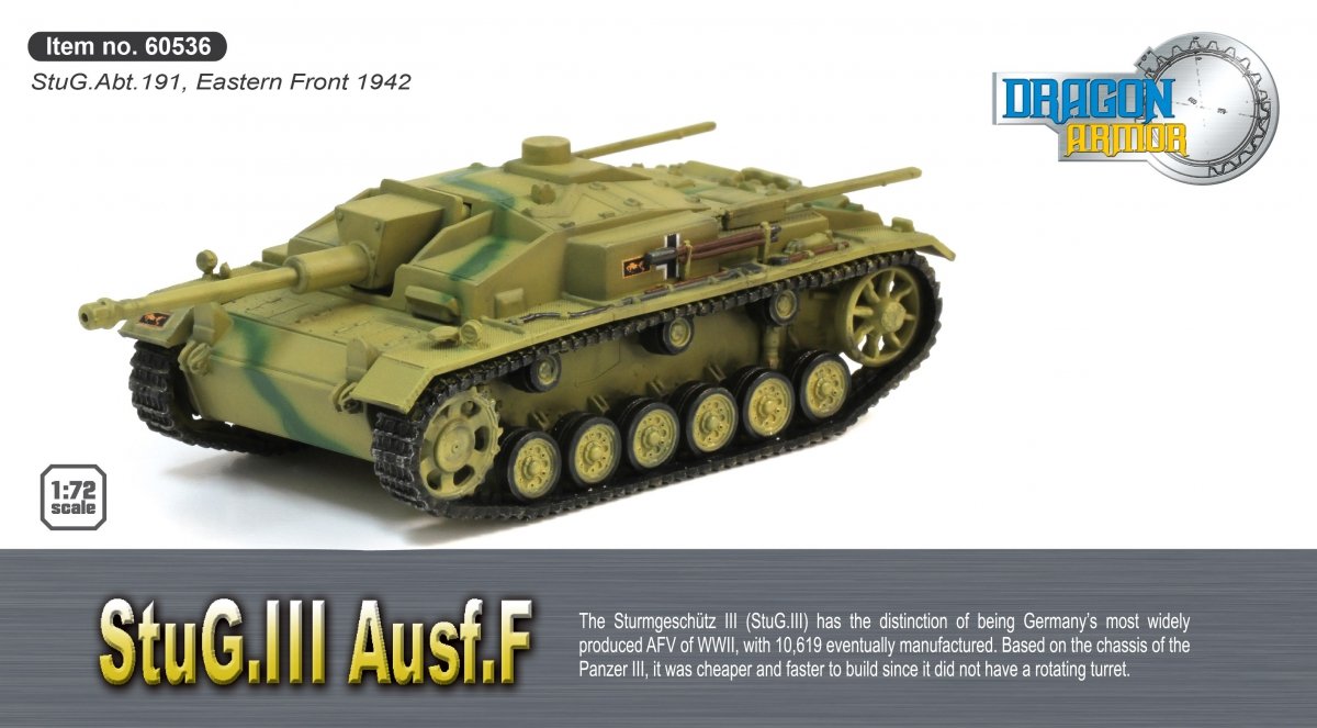 Dragon 60536 StuG.III Ausf.F StuG.Abt.191, Front de l'Est 1942 1/72