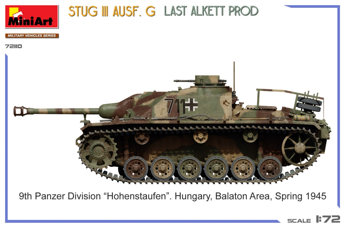 MiniArt 72110 StuG III Ausf. G Last Alkett Prod 1/72 – imagen 9