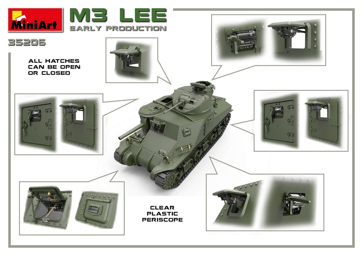 Miniart 35206 M3 Lee première production avec intérieur 1/35 – image 13