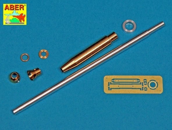 Aber 35L-313 Barrel for British 17pdr Anti-Tank Gun Mk.I with ball-shaped muzzle brake / Lufa do angielskiej 17 funtowej przeciw-pancernej armaty Mk.I z kulistym hamulcem wylotowym 1/35 – imagen 2