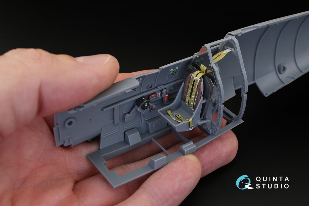 Quinta Studio QD32018 Spitfire Mk.IX 3D-Printed &amp;amp; coloured Interior on decal paper (for Tamiya kit) 1/32 – immagine 6