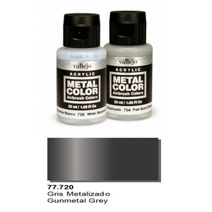 Vallejo 77720 Metal Color- Gunmetal Grey 32ml