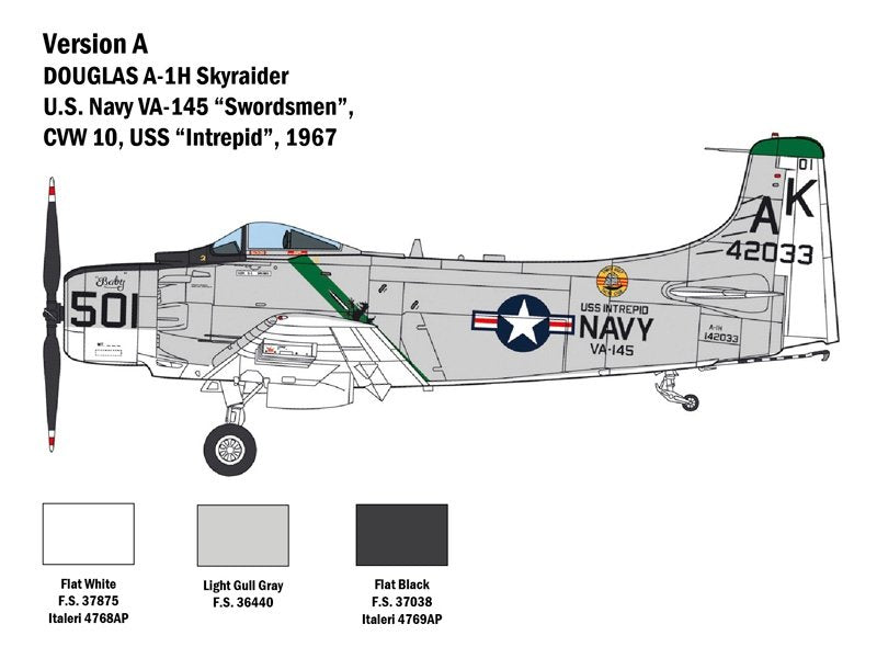 Italeri 2788 Douglas A-1H Skyraider 1/48 – immagine 3