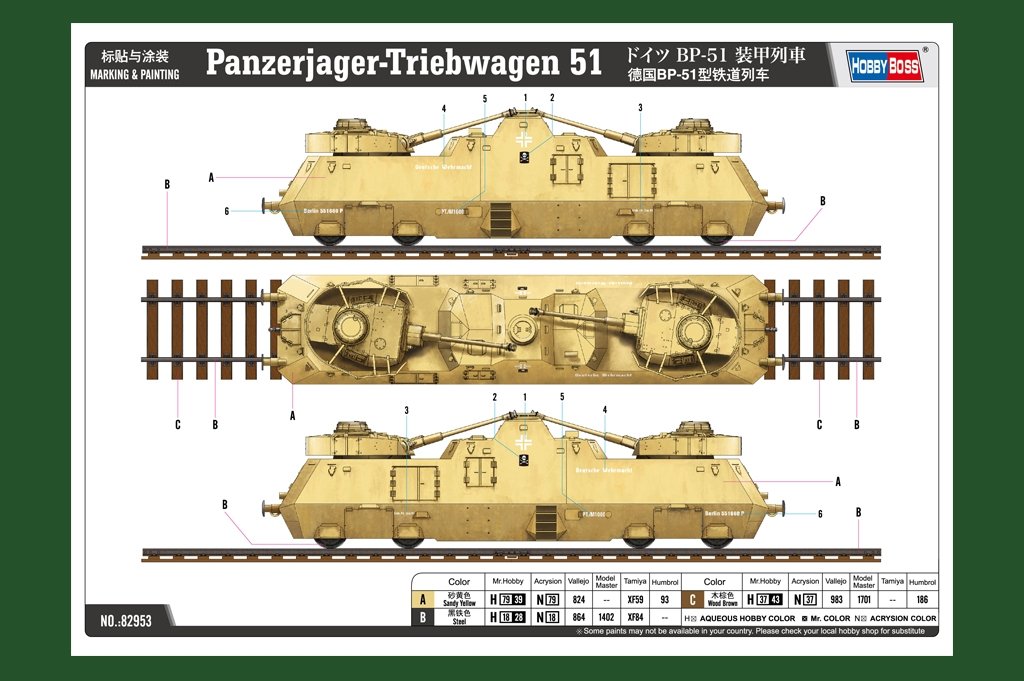 Hobby Boss 82953 Panzerjager-Triebwagen 51 1/72 – imagen 4