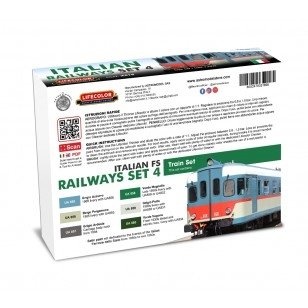 Lifecolor XS19 Acrylic color Set Italian Railways Set 4 6x22ml – image 2