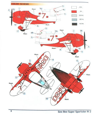 Dora Wings 48001 GEE BEE R-2 SUPER SPORTSTER AIRCRAFT 1/48 – Bild 3