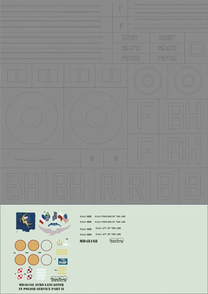 ModelMaker Decals MD48168 Avro Lancaster in Polish service part I 1/48 – immagine 3