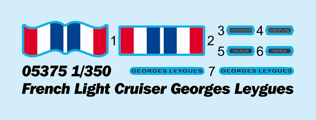 Trumpeter 05375 French Light Cruiser Georges Leygues 1/350 – imagen 3