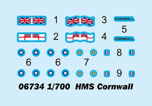 Trumpeter 06734 HMS Cornwall 1/700 – Bild 3