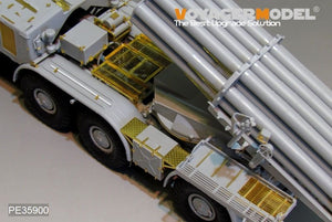 Voyager Model PE35900 Modern Russian 9P140 TEL of 9K57 Uragan(BM-27) MLRS Basic For TRUMPETER 1/35 – imagen 9