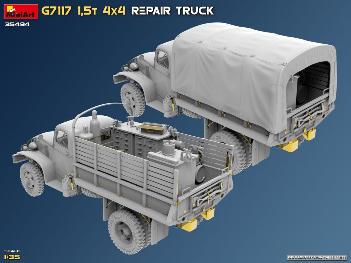 MiniArt 35494 G7117 1,5T 4x4 Repair Truck 1/35 – immagine 40