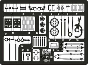 Arma Hobby 40001 PZL P.11c Expert Set 1/48 – zdjęcie 10