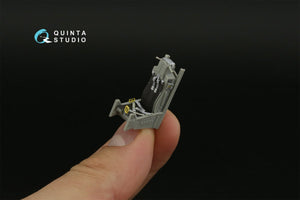 Intérieur imprimé en 3D et coloré sur papier décalcomanie pour le F-16C Block 25 de Quinta Studio QD48400 (outillage Kinetic 2022), échelle 1/48 – image 8