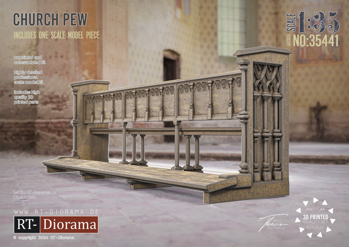 RT-Diorama 35441 Banc d'église 1/35
