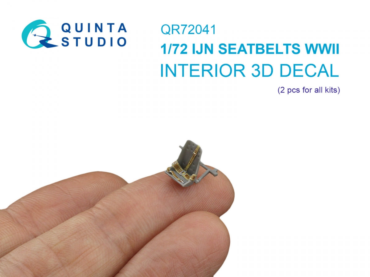 Quinta Studio QR72041 WWII Imperial Japanese Navy seat belts (for 2 seats) (All kits) 1/72
