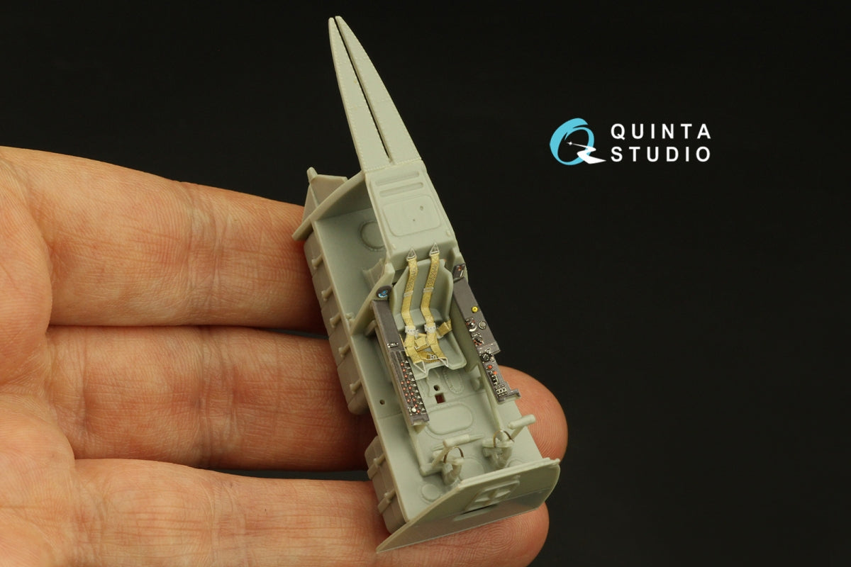 Quinta Studio QD48376 Ta 152H 3D-Printed &amp;amp; coloured Interior on decal paper (Zoukei Mura) 1/48 – immagine 7