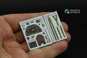 Quinta Studio QD32192 Spitfire Mk.1 (Mid) 3D-Printed &amp;amp; coloured Interior on decal paper (Kotare) 1/32 – imagen 9