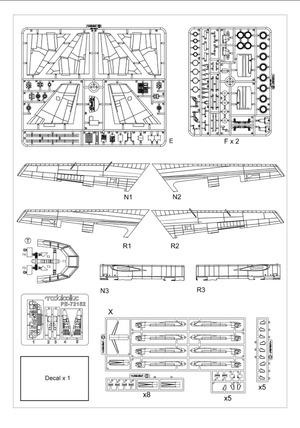 Modelcollect UA72212 USAF B-52 Stratofortress strategic Bomber new version 1/72 – imagen 3