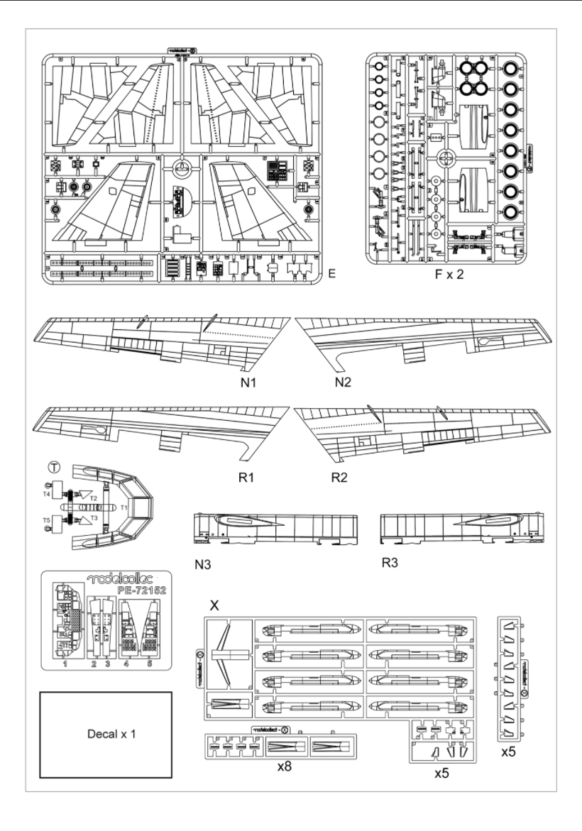 Modelcollect UA72212 USAF B-52 Stratofortress strategic Bomber new version 1/72 – imagen 3
