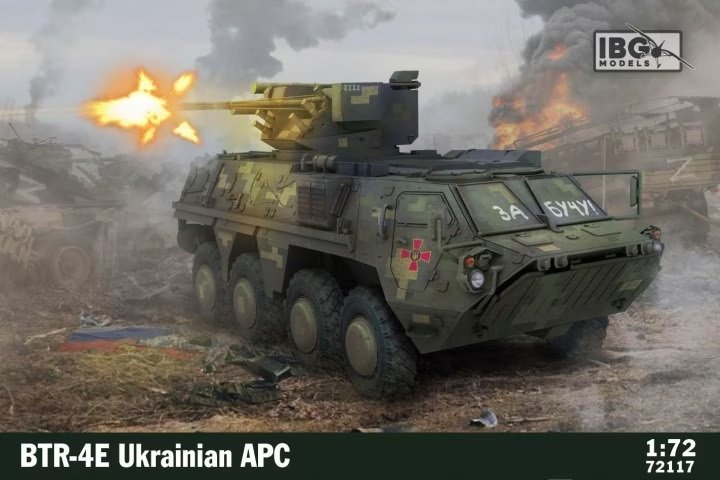 IBG 72117 BTR-4E Véhicule blindé de transport de troupes ukrainien 1/72