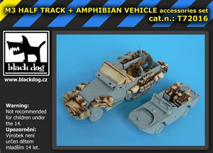 Black Dog T72016 M3 Half Track + véhicule amphibie pour Trumpeter 1/72 – image 2