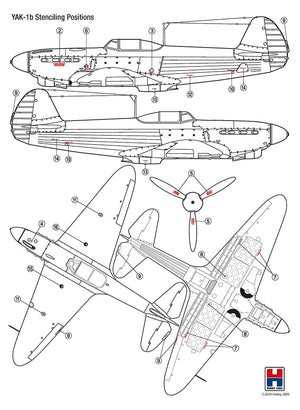 Hobby 2000 48034 Yak-1b GC 3 Normandie 1943 ( ACADEMY + CARTOGRAF + MASKI ) 1/48 – imagen 2