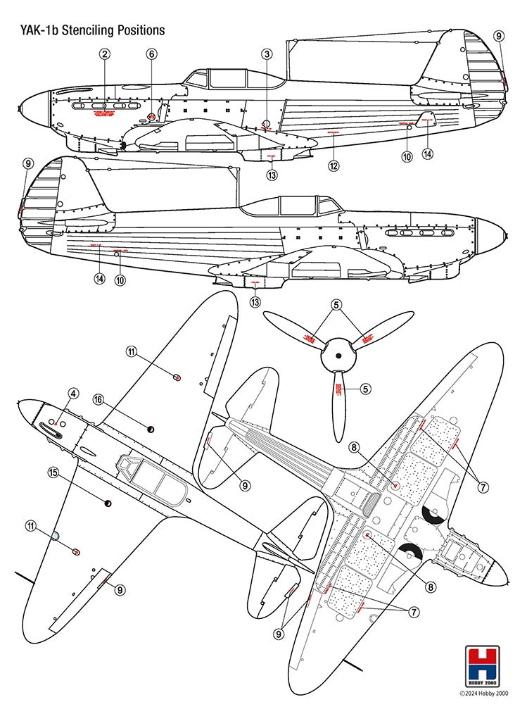 Hobby 2000 48034 Yak-1b GC 3 Normandie 1943 ( ACADEMY + CARTOGRAF + MASKI ) 1/48 – imagen 2