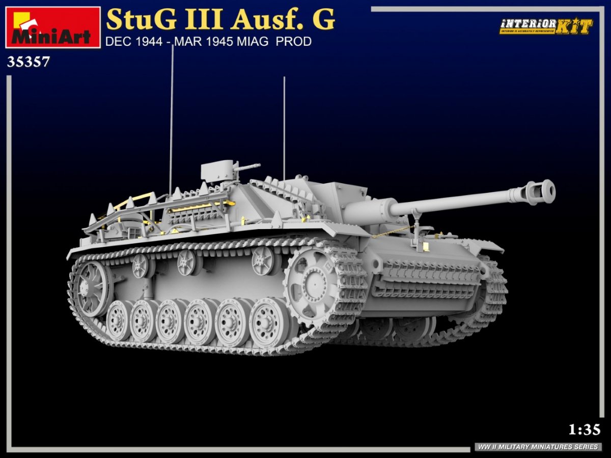 MiniArt 35357 StuG III Ausf. G DEC 1944 – MAR 1945 MIAG PROD. INTERIOR KIT 1/35 – immagine 8