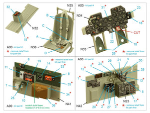Quinta Studio QD32136 P-47D Razorback 3D-Printed &amp;amp; coloured Interior on decal paper (Trumpeter) 1/32 – Bild 10