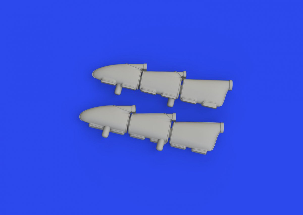 Eduard 648898 Hurricane Mk. I exhaust stacks PRINT HOBBY BOSS 1/48 – imagen 3