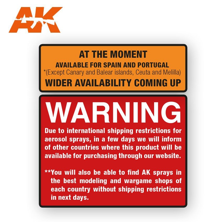 AK Interactive AK1024 SAND YELLOW COLOR SPRAY 150ml