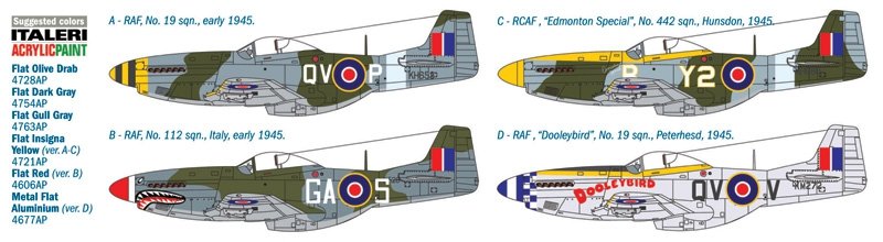 Italeri 2745 Mustang Mk.IV 1/48 – zdjęcie 3
