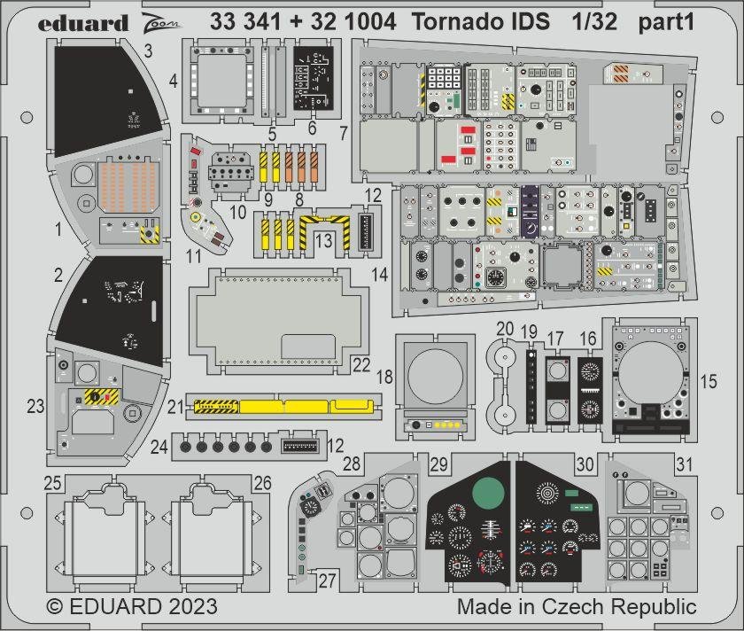 Intérieur Eduard 321004 Tornado IDS ITALERI 1/32
