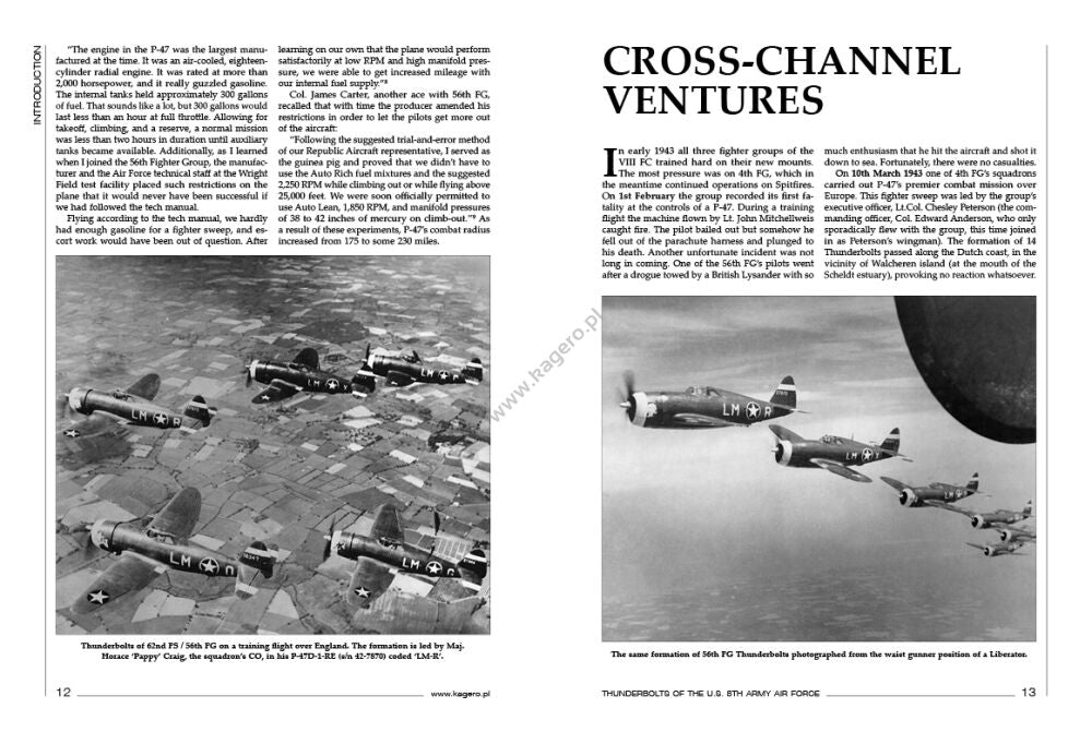 Kagero 12015 Thunderbolts of the U.S. 8th Army Air Force March 1943 - February 1944 EN – zdjęcie 3