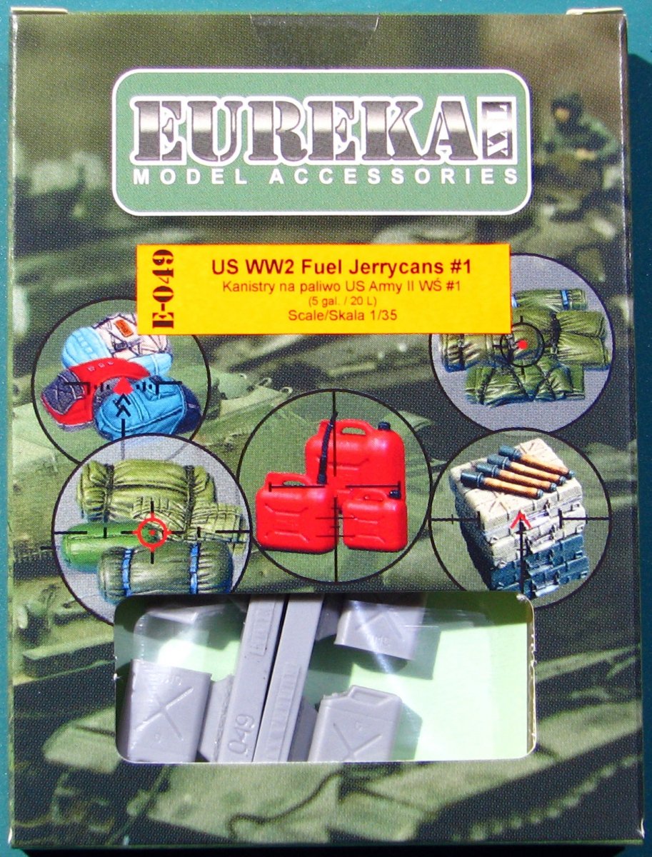 EUREKA XXL E-049 Jerricans de carburant américains de la Seconde Guerre mondiale n° 1 (4 pièces) 1/35