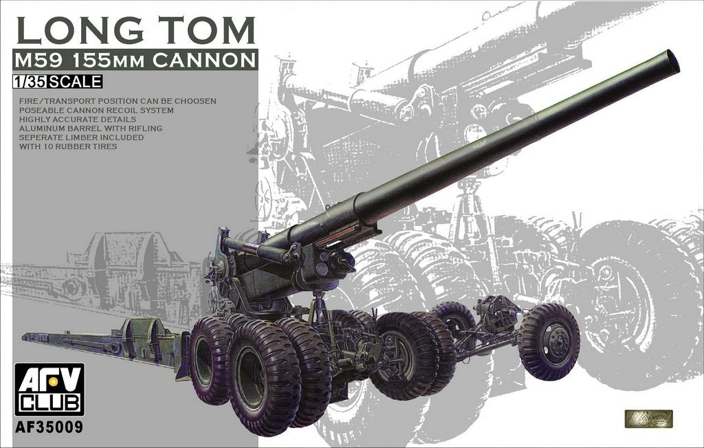 AFV Club 35009 M59 155 mm Canon Long Tom 1/35