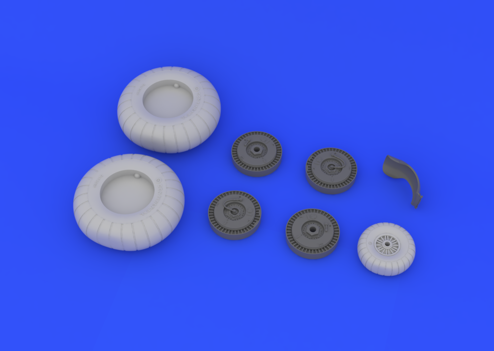Eduard 632023 Ju 88 wheels early 1/32 (Revell) – immagine 4