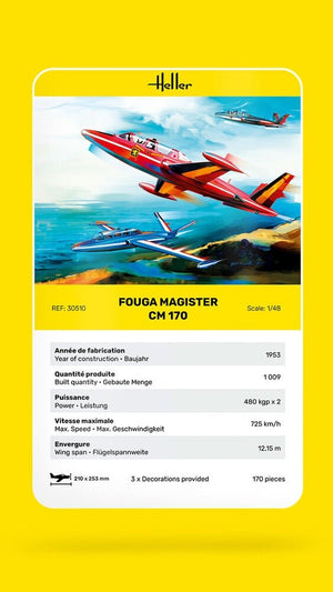 Heller Heller 30510 Fouga Magister CM 170 1/48 – imagen 6