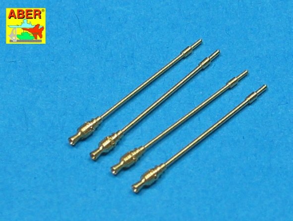 Aber 35L-092 Jeu de 4 canons pour mitrailleuses allemandes MG42 sans chemise (1/35)