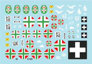 Star Decals 35-C1164 Axis Tank Mix # 3. 38.M Toldi I 1/35 – immagine 3