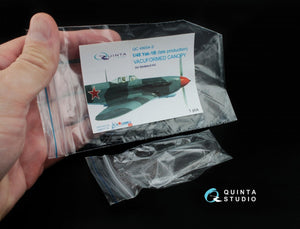 Quinta Studio QC48004-S Yak-1B vacuformed clear canopy 1 pcs (for Modelsvit kit) 1/48 – imagen 4