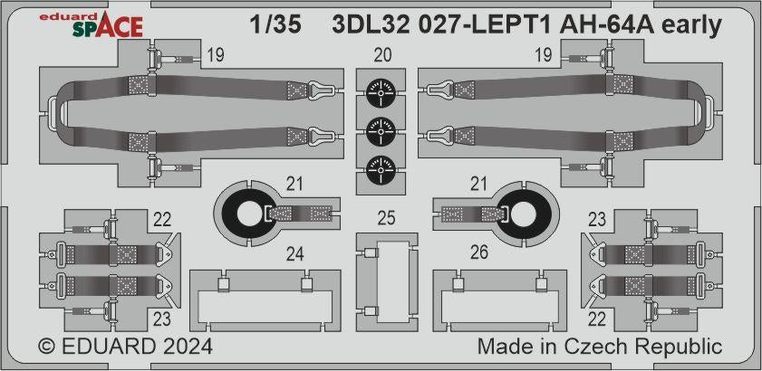 Eduard 3DL32027 AH-64A early SPACE TRUMPETER 1/32 – Bild 2